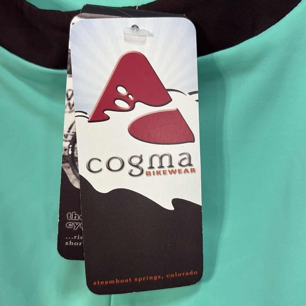 🪐 nwt Cogma Bridget cycling, dress, aqua and chocolate brown - Picture 6 of 11